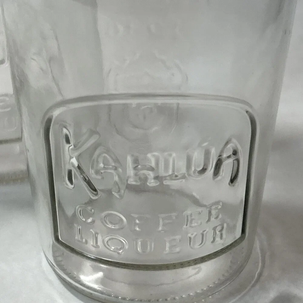 Kahlua Coffee Liqueur Vera Cruz 1936 -Set of 4 Rare Drinking‎ Glasses Jars